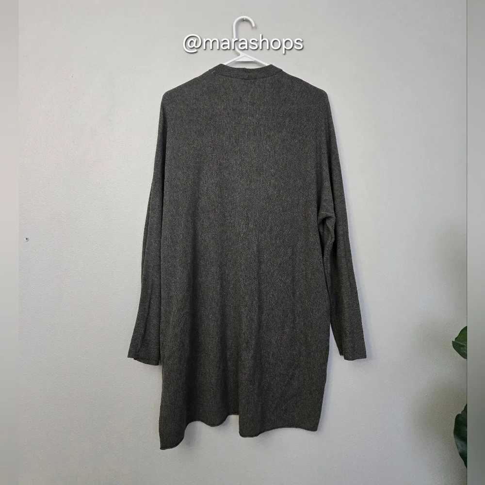 EILEEN FISHER Organic Cotton & Silk Simple Cardigan
